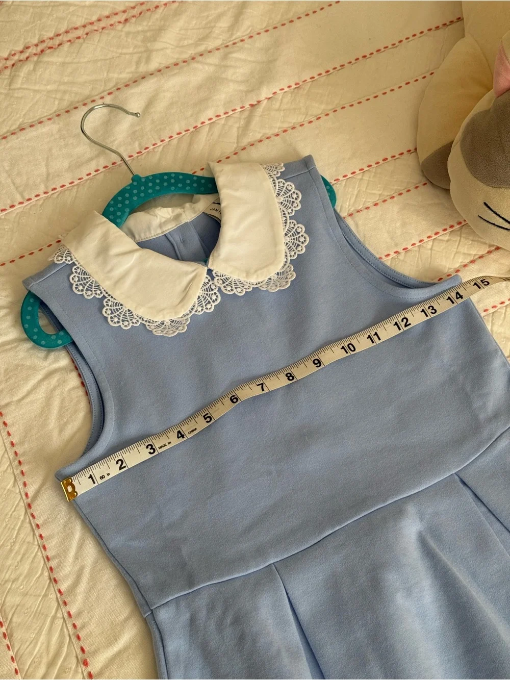 Janie and Jack Blue School Uniform Dress Size 10